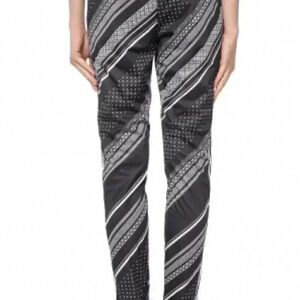 NWT Adidas Original striped black white slim fit casual athletic jogger pant  S